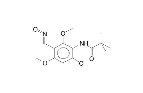 3-PIVALOYLAMINO-4-CHLORO-2,6-DIMETHOXYBENZONITRILE OXIDE