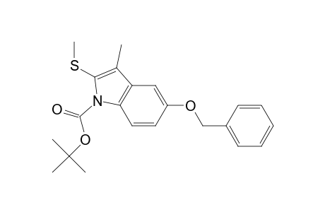 5-(Benzyloxy)-1-(tert-butoxycarbonyl)-3-methyl-2-(methylsulfenyl)indole