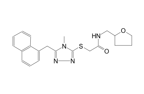 2-(4-Methyl-5-naphthalen-1-ylmethyl-4H-[1,2,4]triazol-3-ylsulfanyl)-N-(tetrahydro-furan-2-ylmethyl)-acetamide