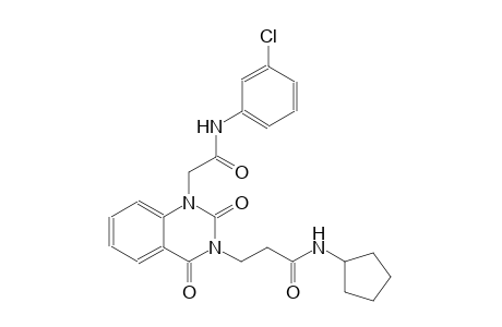 3-(1-[2-(3-chloroanilino)-2-oxoethyl]-2,4-dioxo-1,4-dihydro-3(2H)-quinazolinyl)-N-cyclopentylpropanamide