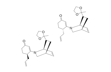 2-(4-ALLYL-1-OXO-CYCLOHEX-2-EN-3-YL)-ENDO/EXO-7-[1,1-(ETHYLENEDIOXY)-ETH-1-YL]-2-AZA-BICYCLO-[2.2.2]-OCT-5-ENE;(DIASTEREOMERIC_MIXTURE)