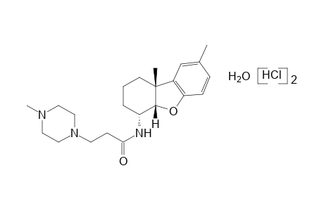 N-(8,9bbeta-dimethyl-1,2,3,4,4abeta,9b-hexahydro-4alpha-dibenzofuranyl)-4-methyl-1-piperazinepropionamide, dihydrochloride, hydrated