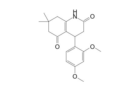 4-(2,4-dimethoxyphenyl)-7,7-dimethyl-3,4,6,8-tetrahydro-1H-quinoline-2,5-dione