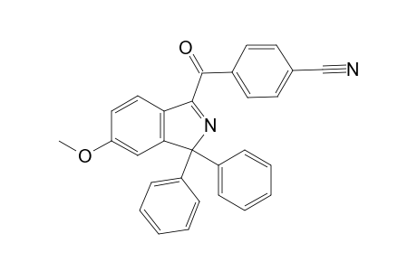 4-(5-Methoxy-3,3-diphenyl-isoindol-1-yl)carbonylbenzenecarbonitrile