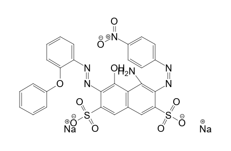 2,7-Naphthalenedisulfonic acid, 4-amino-5-hydroxy-3-[(4-nitrophenyl)azo]-6-[(2-phenoxyphenyl)azo]-, disodium salt