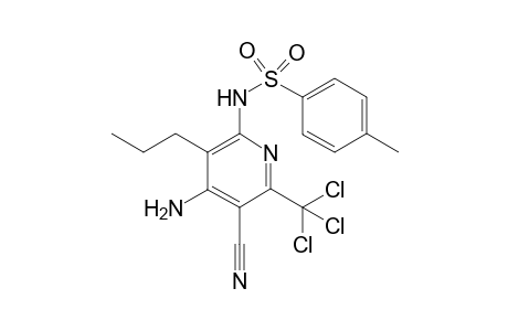 N-(4-Amino-5-cyano-3-propyl-6-(trichloromethyl)pyridin-2-yl)-4-methylbenzenesulfonamide