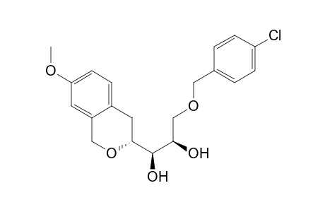 (3R)-3,4-dihydro-3-[(1R,2R)-1,2-dihydroxy-3-[(4-chlorobenzyl)oxy]propyl]-7-methoxy-1H-2-benzopyran