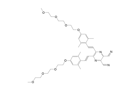 5,6-Bis[4-{[(methoxyethoxy)ethoxy]ethoxy}-2,6-dimethylphenylethynyl]pyrazine-2,3-dicarbonitrile