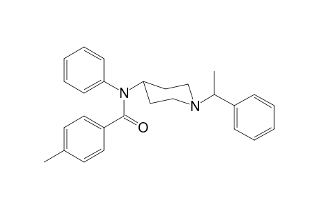 4-Methyl-N-phenyl-N-[1-(1-phenylethyl)piperidin-4-yl]benzamide