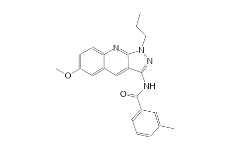 N-(6-methoxy-1-propyl-1H-pyrazolo[3,4-b]quinolin-3-yl)-3-methylbenzamide