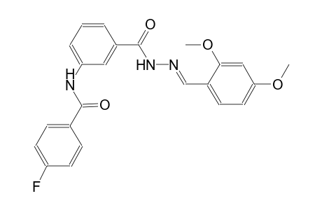 benzoic acid, 3-[(4-fluorobenzoyl)amino]-, 2-[(E)-(2,4-dimethoxyphenyl)methylidene]hydrazide