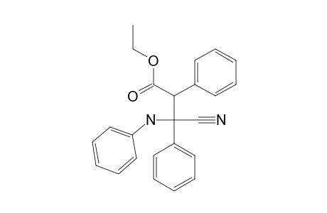 ETHYL-3-CYANO-2,3-DIPHENYL-3-PHENYLAMINOPROPANOATE