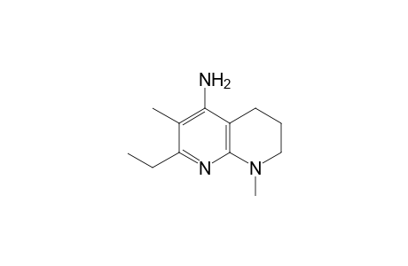 (2-ethyl-3,8-dimethyl-6,7-dihydro-5H-1,8-naphthyridin-4-yl)amine