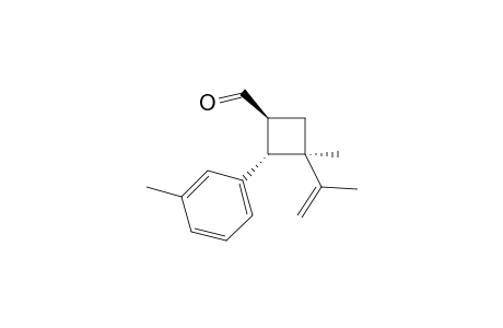 (1S,2S,3R)-3-isopropenyl-3-methyl-2-(m-tolyl)cyclobutanecarbaldehyde