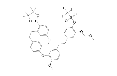 4-(4-Methoxy-3-(4-(5-methoxy-2-(4,4,5,5-tetramethyl-1,3,2-dioxaborolan-2-yl)phenethyl)phenoxy)phenethyl)-2-(methoxymethoxy)phenyl trifluoromethanesulfonate