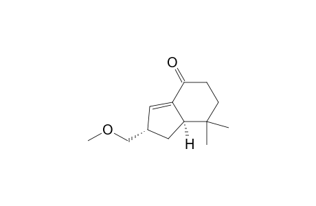 4H-Inden-4-one, 1,2,5,6,7,7a-hexahydro-2-(methoxymethyl)-7,7-dimethyl-, cis-(.+-.)-