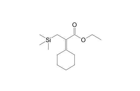 Ethyl 2-(cyclohexylidene)-3-(trimethylsilyl)propanoate