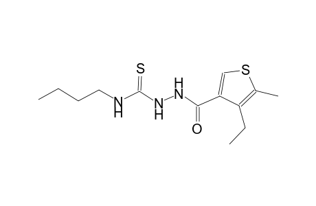 N-butyl-2-[(4-ethyl-5-methyl-3-thienyl)carbonyl]hydrazinecarbothioamide