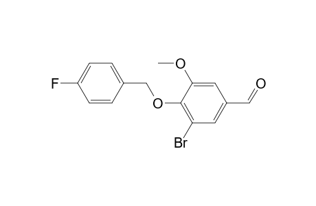 3-Bromo-4-[(4-fluorophenyl)methoxy]-5-methoxybenzaldehyde