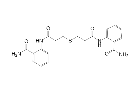 2-{[3-({3-[2-(aminocarbonyl)anilino]-3-oxopropyl}sulfanyl)propanoyl]amino}benzamide