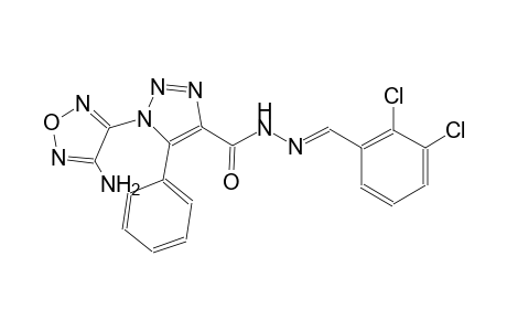1-(4-amino-1,2,5-oxadiazol-3-yl)-N'-[(E)-(2,3-dichlorophenyl)methylidene]-5-phenyl-1H-1,2,3-triazole-4-carbohydrazide
