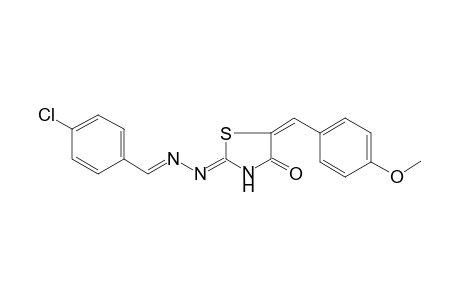 4-Chlorobenzaldehyde [5-(4-methoxybenzylidene)-4-oxo-1,3-thiazolidin-2-ylidene]hydrazone