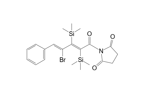 N-2,3-Bis(trimethylsilyl)-4-bromo-5-phenylpenta-2,4-dienoyl succinimide