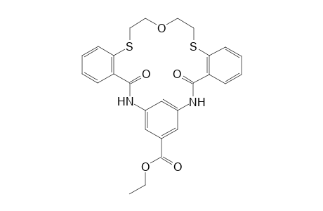 1,15-Diaza-3,4;12,13-dibenzo-16,18-(m-ethylbenzoato)-8-oxa-5,11-dithiacyclooctadecane-2,14-dione