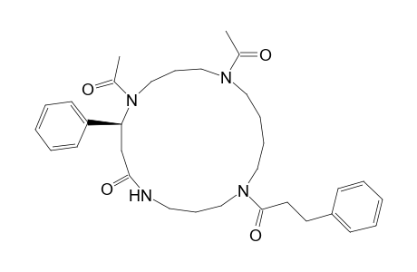 1,5,9,13-Tetraazacycloheptadecan-6-one, 9,13-diacetyl-1-(1-oxo-3-phenylpropyl)-8-phenyl-, (S)-