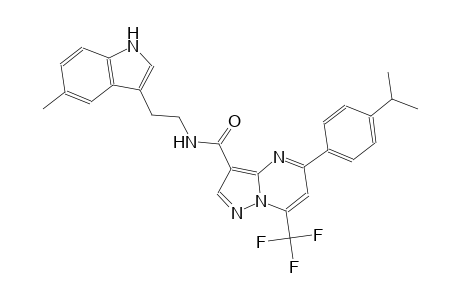 5-(4-isopropylphenyl)-N-[2-(5-methyl-1H-indol-3-yl)ethyl]-7-(trifluoromethyl)pyrazolo[1,5-a]pyrimidine-3-carboxamide
