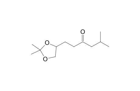 1-(2,2-dimethyl-1,3-dioxolan-4-yl)-5-methyl-3-hexanone
