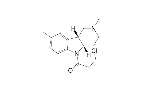 Propan-1-one, 3-chloro-1-(1,2,3,4,4a,9b-hexahydro-2,8-dimethylpyrido[4,3-b]indol-5-yl)-