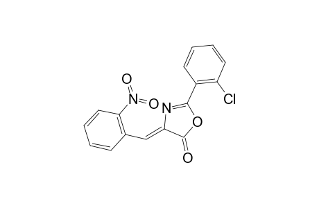2-(2-CHLOROPHENYL)-4-(2-NITROBENZYLIDENE)-4,5-DIHYDROOXAZOL-5-ONE