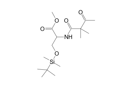 Methyl (2S)-3-[(tert-Butyldimethylsilyl)oxy]-2-(2',2'-dimethylacetoacetylamino)propanoate