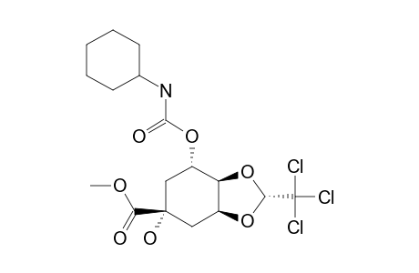 (1R,3R,4R,5R)-METHYL-3-O-(CYCLOHEXYL-CARBAMOYL)-4,5-O-(2,2,2-TRI-CHLORO-ETHYLIDENE)-1,3,4,5-TETRAHXDROXY-CYCLOHEXANE-1-CARBOXYLATE