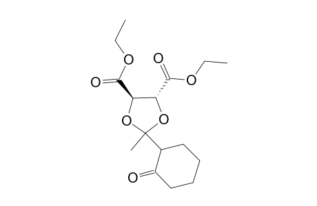 Diethyl (4R)-trans-2-methyl-2-(2-oxocyclohexyl)-1,3-dioxolane-4,5-dicarboxylate