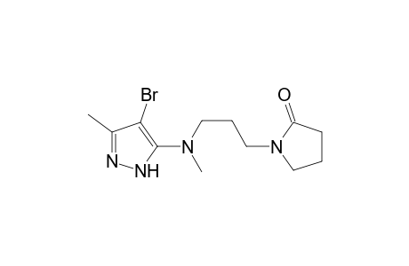 1-[3-[(4-Bromo-3-methyl-1H-pyrazol-5-yl)methylamino]propyl]pyrrolidin-2-one