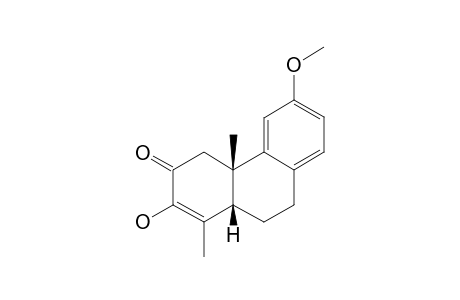 3-Hydroxy-12-methoxy-19-nor-5.beta.-podocarpa-3,8,11,13-tetraen-2-one