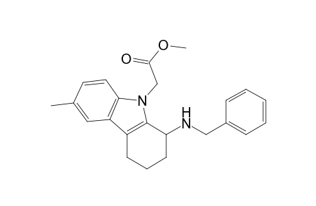 1-Benzylamino-6-methyl-9-carbomethoxymethyl-1,2,3,4-tetrahydrocarbazole