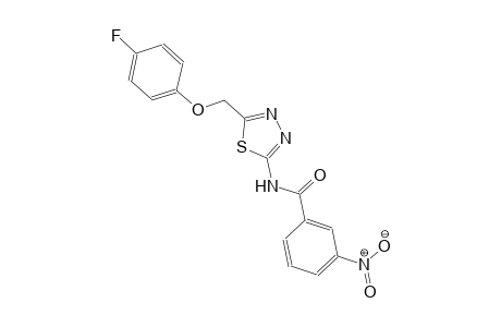 N-{5-[(4-fluorophenoxy)methyl]-1,3,4-thiadiazol-2-yl}-3-nitrobenzamide