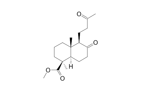 METHYL_8,13-DIOXO-14,15,17-TRINORLABDAN-19-OATE