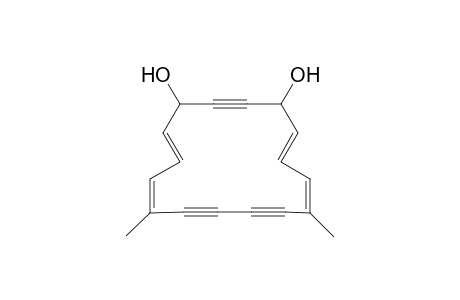 8,13-Dimethyl-5,7,13,15-cyclohexadecatetraene-2,9,11-triyne-1,4-diol