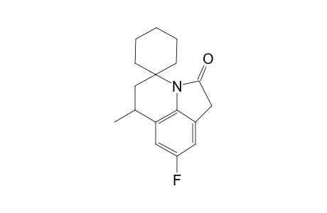 6-Methyl-8-fluoro-2-oxo-1,2,5,6-tetrahydro-4H-spiro[pyrrolo[3,2,1-ij]quinoline-4,1'-cyclohexane]