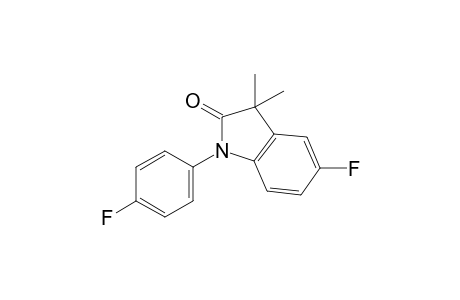 5-fluoro-1-(4-fluorophenyl)-3,3-dimethyl-indolin-2-one