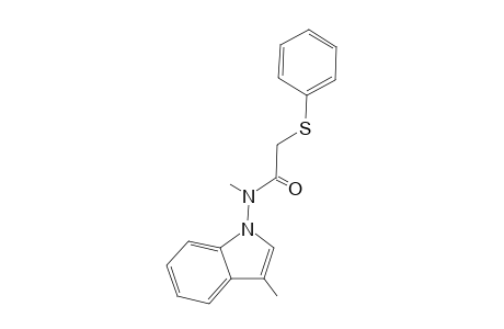 1-[N-Methyl-2'-(phenylsulfanyl)acetamido]-3-methylindole
