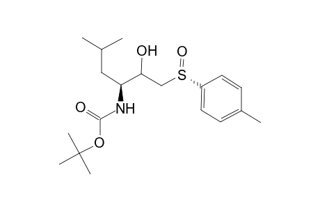 (2S,3S,RS) and (2R,3S,RS)-N-(tert-Butoxycarbonyl)-3-amino-5-methyl-1-(p-tolylsulfinyl)-2-hexanol
