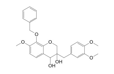 3-[(3,4-dimethoxyphenyl)methyl]-7-methoxy-8-phenylmethoxy-2,4-dihydrochromene-3,4-diol