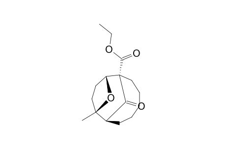 (1S*,7S*,8S*,11R*)-1-(Ethoxycarbonyl)-8-methyl-13-oxatricyclo[5.4.1.1(8,11)]tridecan-12-one