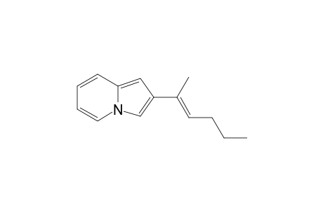 2-(2'-Hexen-2'-yl)indolizine