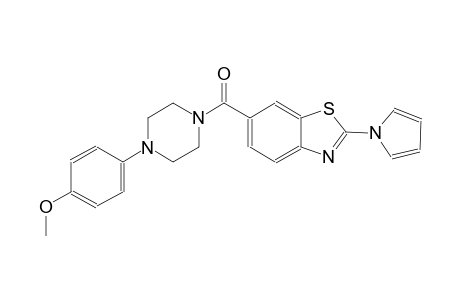 benzothiazole, 6-[[4-(4-methoxyphenyl)-1-piperazinyl]carbonyl]-2-(1H-pyrrol-1-yl)-